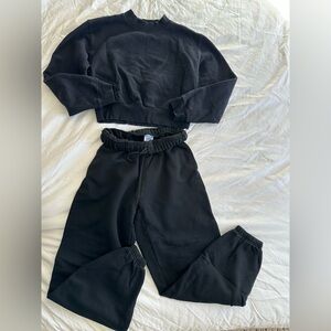 Aritzia Black Sweatsuit